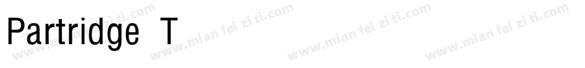 Partridge Thin字体转换